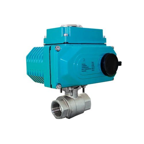 Кран шаровый муфтовый (2PC), AISI304 DN20 (3/4"), с электроприводом AC 24V (C-03)