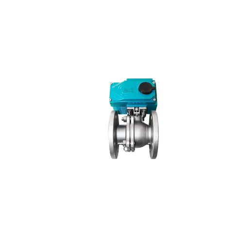 Кран шаровый фланцевый (2PC), AISI304 DN15 (1/2"), с электроприводом AC 24V (C-03)