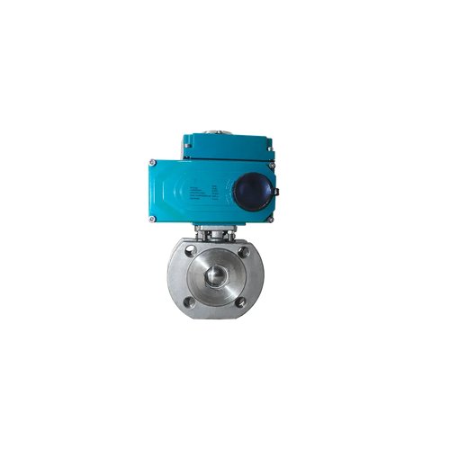 Кран шаровый межфланцевый, AISI304 DN20 (3/4"), с электроприводом AC 24V (C-03)