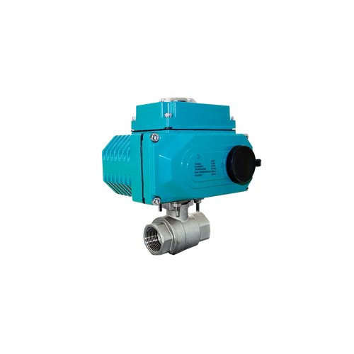 Кран шаровый муфтовый (2PC), AISI304 DN25 (1"), с электроприводом AC 220V (С-03)