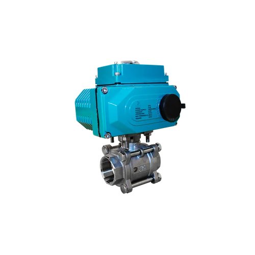 Кран шаровый муфтовый (3PC), AISI304 DN32 (1_1/4"), с электроприводом AC 24V (С-05)