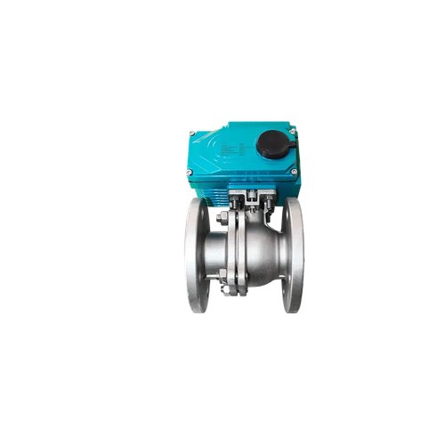 Кран шаровый фланцевый (2PC), AISI304 DN32 (1_1/4"), с электроприводом AC 220V (С-05)