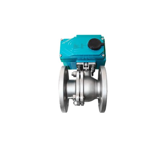 Кран шаровый фланцевый (2PC), AISI304 DN65 (2_1/2"), с электроприводом AC 220V (С-10)