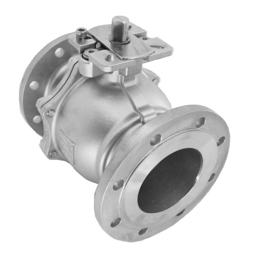 Кран шаровый фланцевый двусоставной нержавеющий (2PC), AISI304 DN 150 (6"), (CF8), PN16