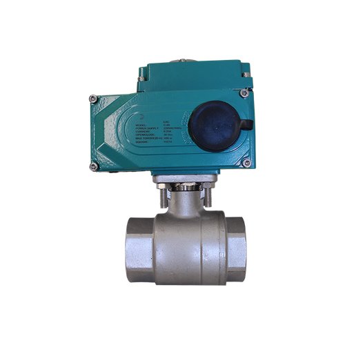 Кран шаровый муфтовый (2PC), AISI304 DN32 (1_1/4"), с электроприводом AC 220V (С-05)