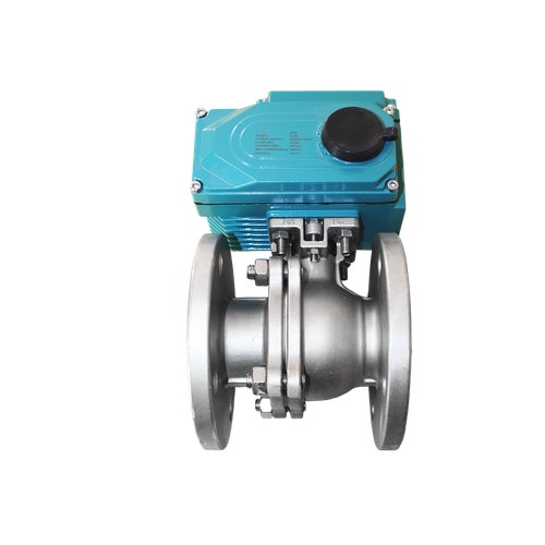 Кран шаровый фланцевый (2PC), AISI304 DN32 (1_1/4"), с электроприводом AC 24V (С-05)