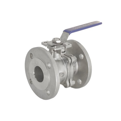 Кран шаровый фланцевый под привод нержавеющий (2PC), AISI304 DN15 (1/2"), (CF8), PN16