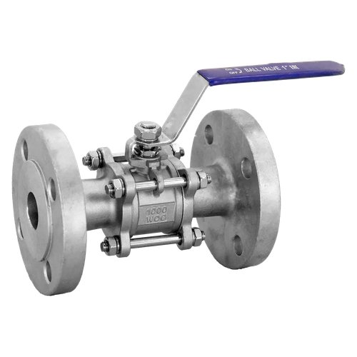 Кран шаровый фланцевый трехсоставной нержавеющий (3PC), AISI304 DN25 (1"), (CF8), PN16