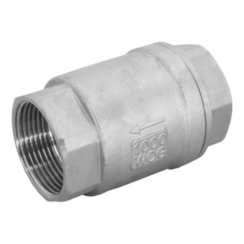 Обратный клапан муфтовый прямой нержавеющий, AISI304 DN32 (1_1/4"), (CF8), PN40