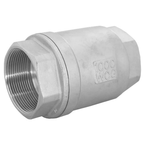 Обратный клапан муфтовый прямой нержавеющий, AISI304 DN50 (2"), (CF8), PN40