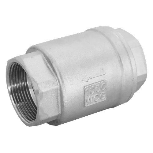 Обратный клапан муфтовый прямой нержавеющий, AISI304 DN40 (1_1/2"), (CF8), PN40