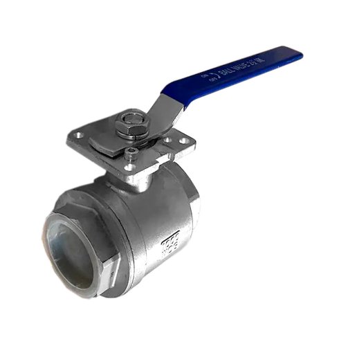 Кран шаровый муфтовый под привод нержавеющий (2PC), AISI304 DN65 (2_1/2"), (CF8), PN25