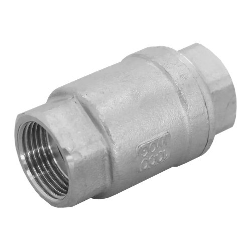 Обратный клапан муфтовый прямой нержавеющий, AISI304 DN20 (3/4"), (CF8), PN64