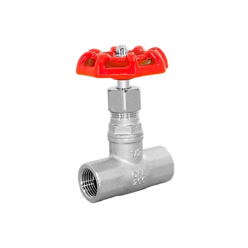 Вентиль запорный муфтовый нержавеющий, AISI304 DN15 (1/2"), (CF8), PN64
