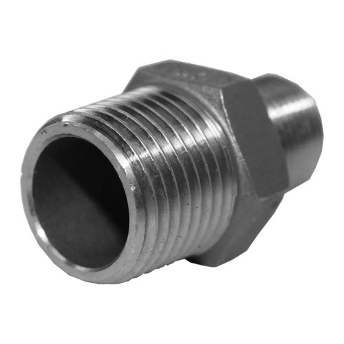 Ниппель резьбовой переходной нержавеющий,  AISI304 DN15 х DN10 (1/2" х 3/8"), (CF8), PN16