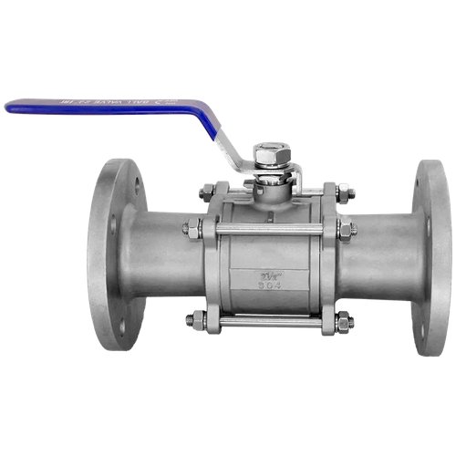 Кран шаровый фланцевый трехсоставной нержавеющий (3PC), AISI304 DN65 (2_1/2"), (CF8), PN16