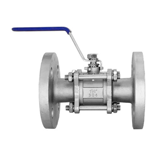 Кран шаровый фланцевый трехсоставной нержавеющий (3PC), AISI304 DN32 (1_1/4"), (CF8), PN16