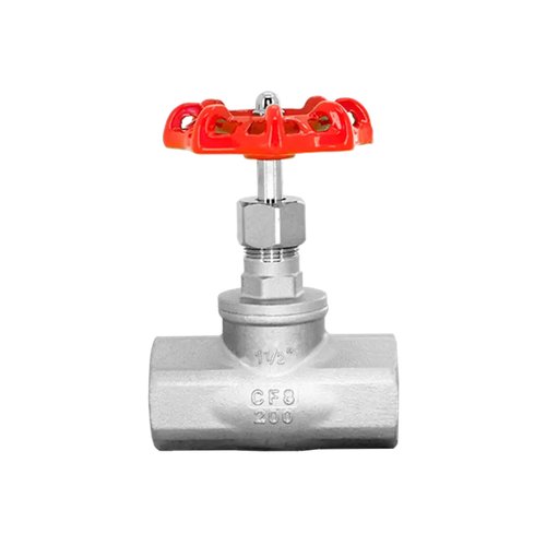 Вентиль запорный муфтовый нержавеющий, AISI304 DN40 (1_1/2"), (CF8), PN40