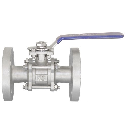 Кран шаровый фланцевый под привод нержавеющий (3PC), AISI304 DN15 (1/2"), (CF8), PN16