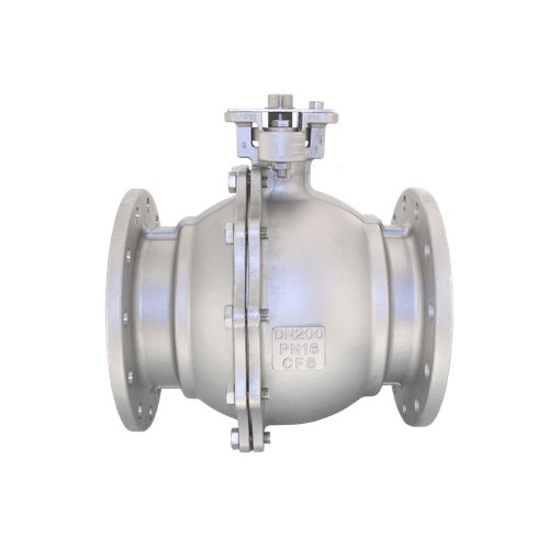 Кран шаровый фланцевый двусоставной нержавеющий (2PC), AISI304 DN 200 (8"), (CF8), PN16