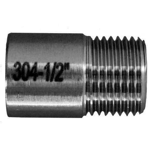Ниппель приварной нержавеющий, AISI304 DN15 (1/2"), (CF8), PN16