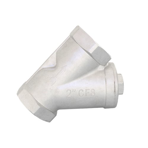 Обратный клапан муфтовый Y-тип нержавеющий, AISI304 DN50 (2"), (CF8), PN40