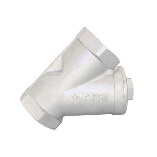 Обратный клапан муфтовый Y-тип нержавеющий, AISI316 DN50 (2"), (CF8M), PN40
