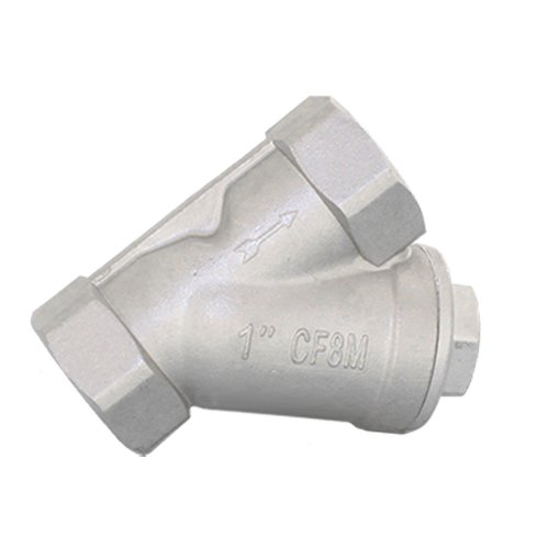 Обратный клапан муфтовый Y-тип нержавеющий, AISI316 DN25 (1"), (CF8M), PN64