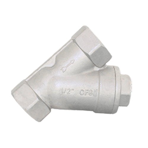 Обратный клапан муфтовый Y-тип нержавеющий, AISI316 DN15 (1/2"), (CF8M), PN64