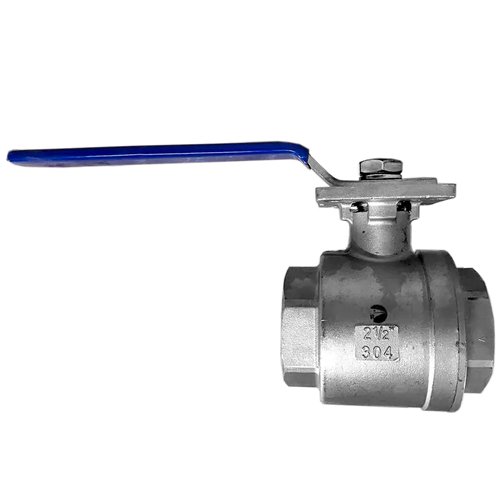 Кран шаровый муфтовый под привод нержавеющий (2PC), AISI304 DN65 (2_1/2"), (CF8), PN25