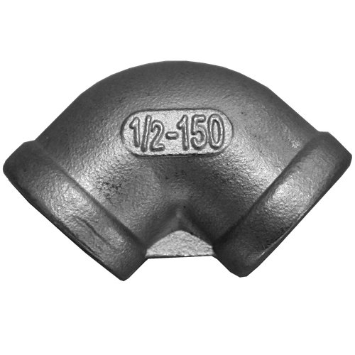 Отвод резьбовой вр/вр нержавеющий, AISI304 DN15 (1/2"), (CF8), PN16