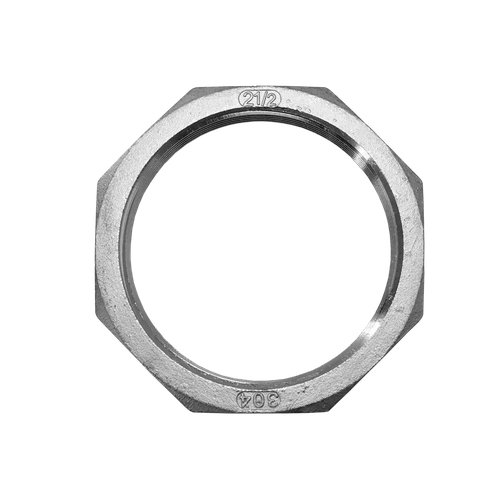 Контргайка 6-гранная нержавеющая, AISI304 DN65 (2_1/2"), (CF8), PN16