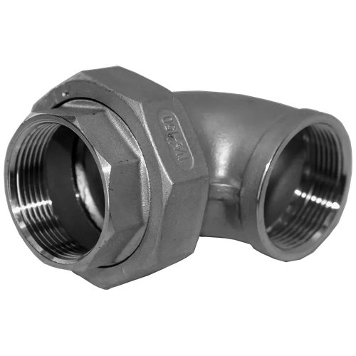 Американка угловая вр/вр нержавеющая, AISI304 DN40 (1_1/2"), (CF8), PTFE, PN16