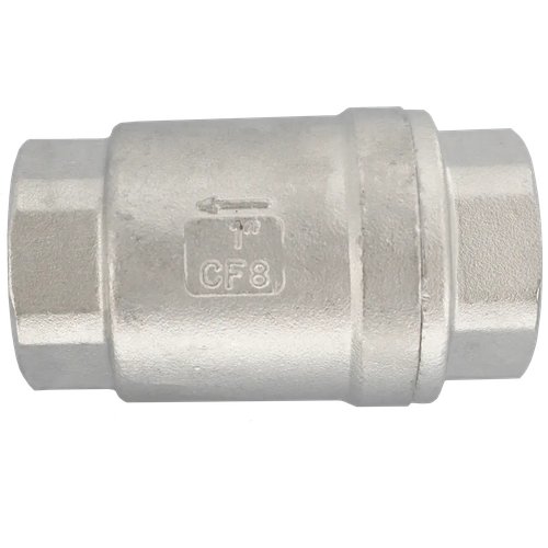 Обратный клапан муфтовый прямой нержавеющий, AISI304 DN25 (1"), (CF8), PN64