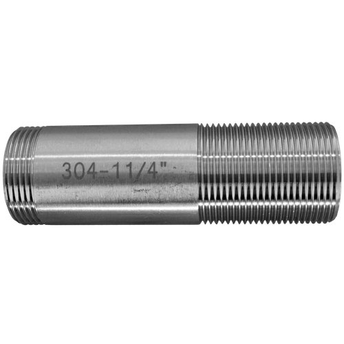 Сгон резьбовой нержавеющий, AISI304 DN32 (1_1/4"), (CF8), PN16
