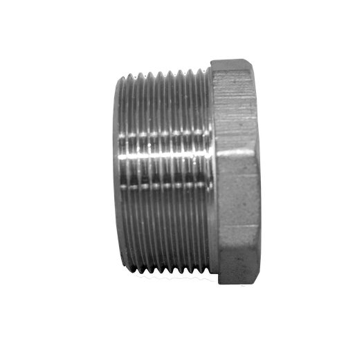 Заглушка Н/Р 6-ти гранная нержавеющая, AISI304 DN40 (1_1/2"), (CF8), PN16