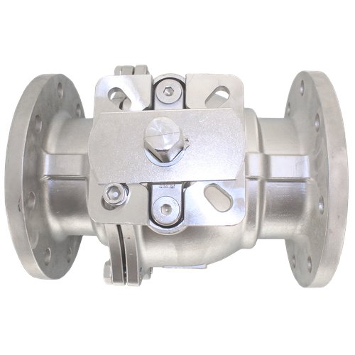 Кран шаровый фланцевый двусоставной нержавеющий (2PC), AISI304 DN 125 (5"), (CF8), PN16