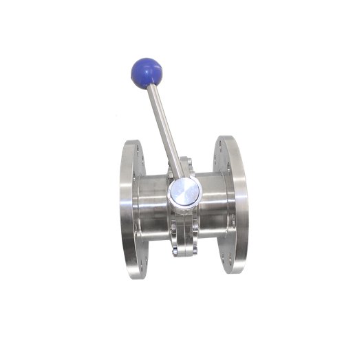 Затвор дисковый фланцевый нержавеющий, AISI304 DN 100 (4"), (CF8), PN10