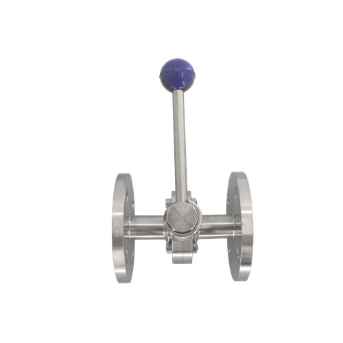 Затвор дисковый фланцевый нержавеющий, AISI304 DN15 (1/2"), (CF8), PN10