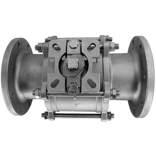 Кран шаровый фланцевый трехсоставной нержавеющий (3PC), AISI304 DN 125 (5"), (CF8), PN16