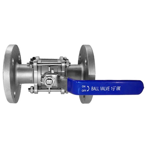 Кран шаровый фланцевый трехсоставной нержавеющий (3PC), AISI304 DN40 (1_1/2"), (CF8), PN16