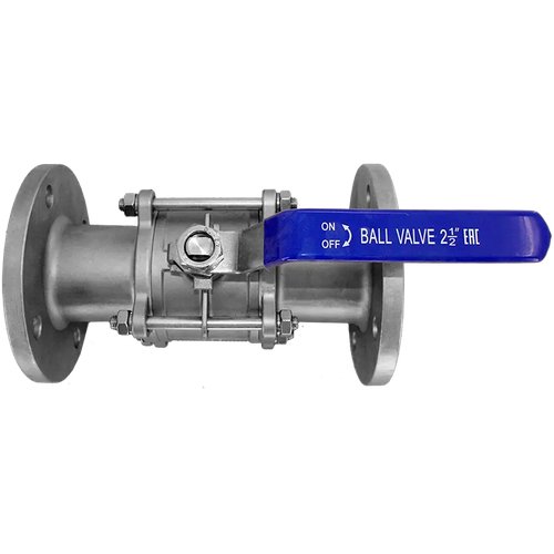 Кран шаровый фланцевый трехсоставной нержавеющий (3PC), AISI304 DN65 (2_1/2"), (CF8), PN16