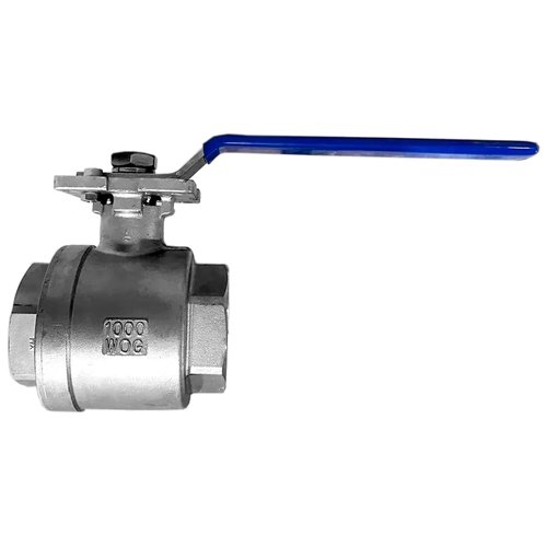 Кран шаровый муфтовый под привод нержавеющий (2PC), AISI304 DN65 (2_1/2"), (CF8), PN25