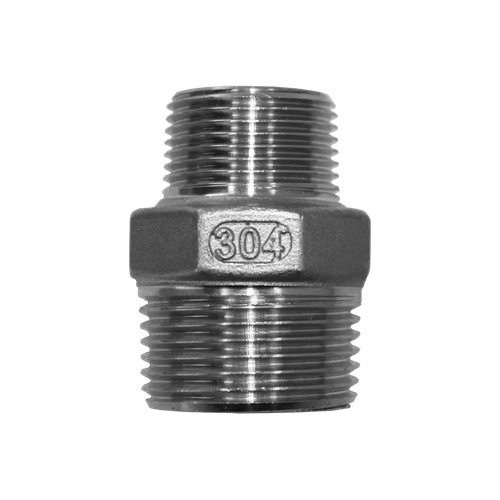 Ниппель резьбовой переходной нержавеющий,  AISI304 DN25 х DN20 (1" х 3/4"), (CF8), PN16