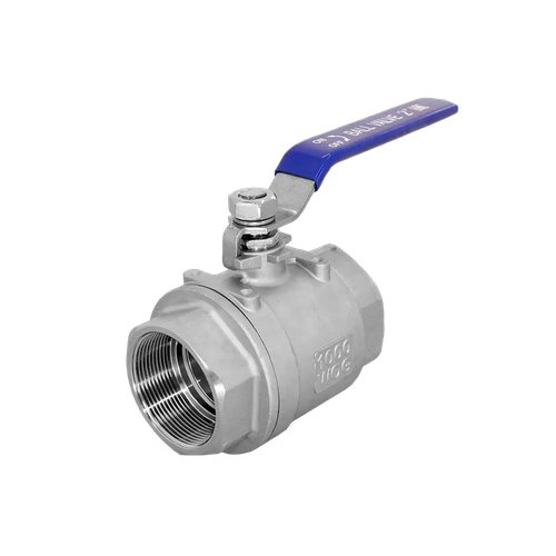 Кран шаровый муфтовый двусоставной нержавеющий (2PC), AISI304 DN65 (2_1/2"), (CF8), PN25