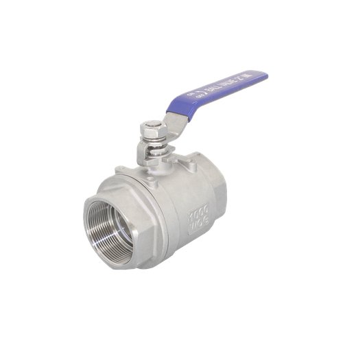 Кран шаровый муфтовый двусоставной нержавеющий (2PC), AISI304 DN65 (2_1/2"), (CF8), PN25