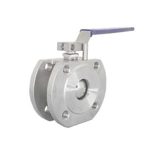 Кран шаровый межфланцевый нержавеющий (1PC), AISI304 DN15 (1/2"), (CF8), PN16