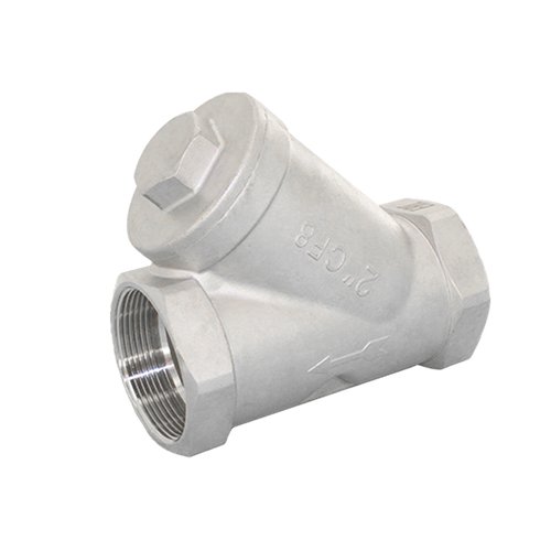 Обратный клапан муфтовый Y-тип нержавеющий, AISI304 DN40 (1_1/2"), (CF8), PN40