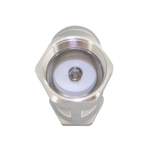 Обратный клапан муфтовый Y-тип нержавеющий, AISI304 DN15 (1/2"), (CF8), PN64