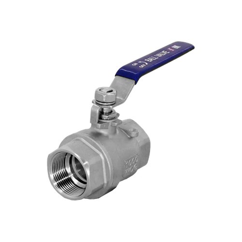 Кран шаровый муфтовый двусоставной нержавеющий (2PC), AISI304 DN10 (3/8"), (CF8), PN64
